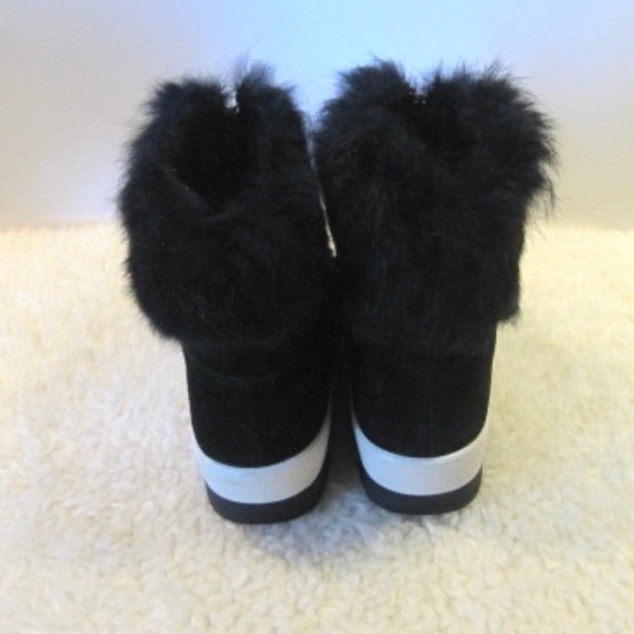 Cougar Vanora 2 Rabbit Fur Trim Suede Boots - Picture 6 of 13